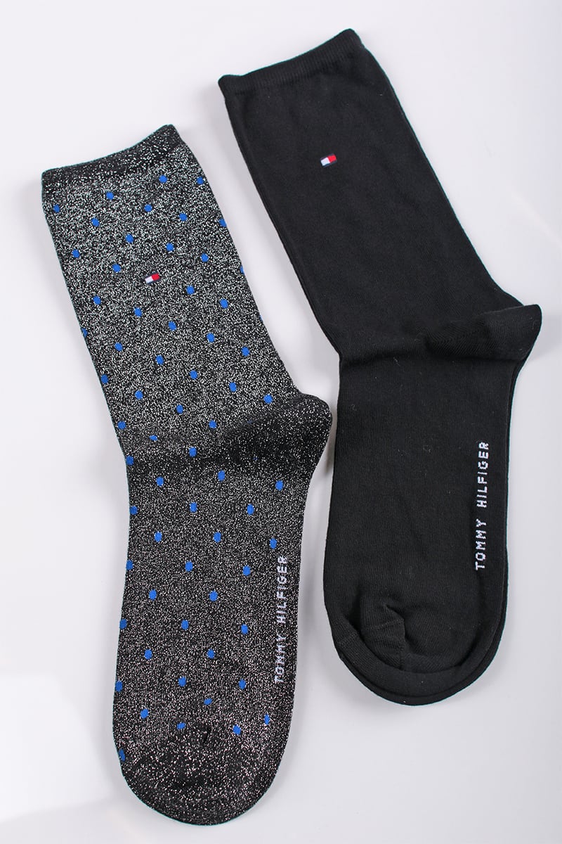 Dámske čierne ponožky Sock Dot - dvojbalenie
