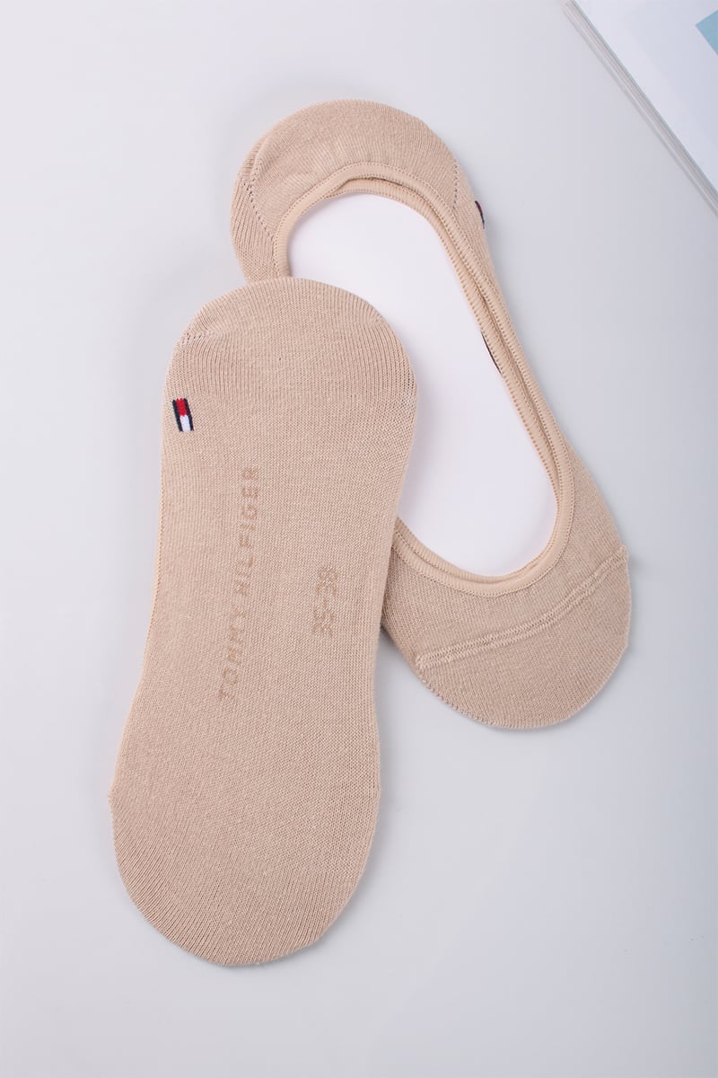 Dámske béžové balerínkové ponožky Footie Invisible - dvojbalenie