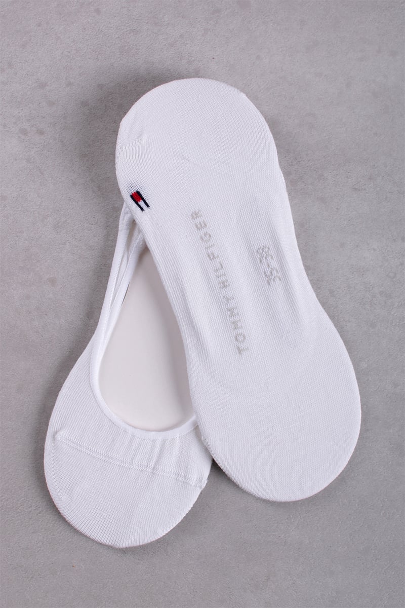 Dámske biele balerínkové ponožky Footie Invisible - dvojbalenie