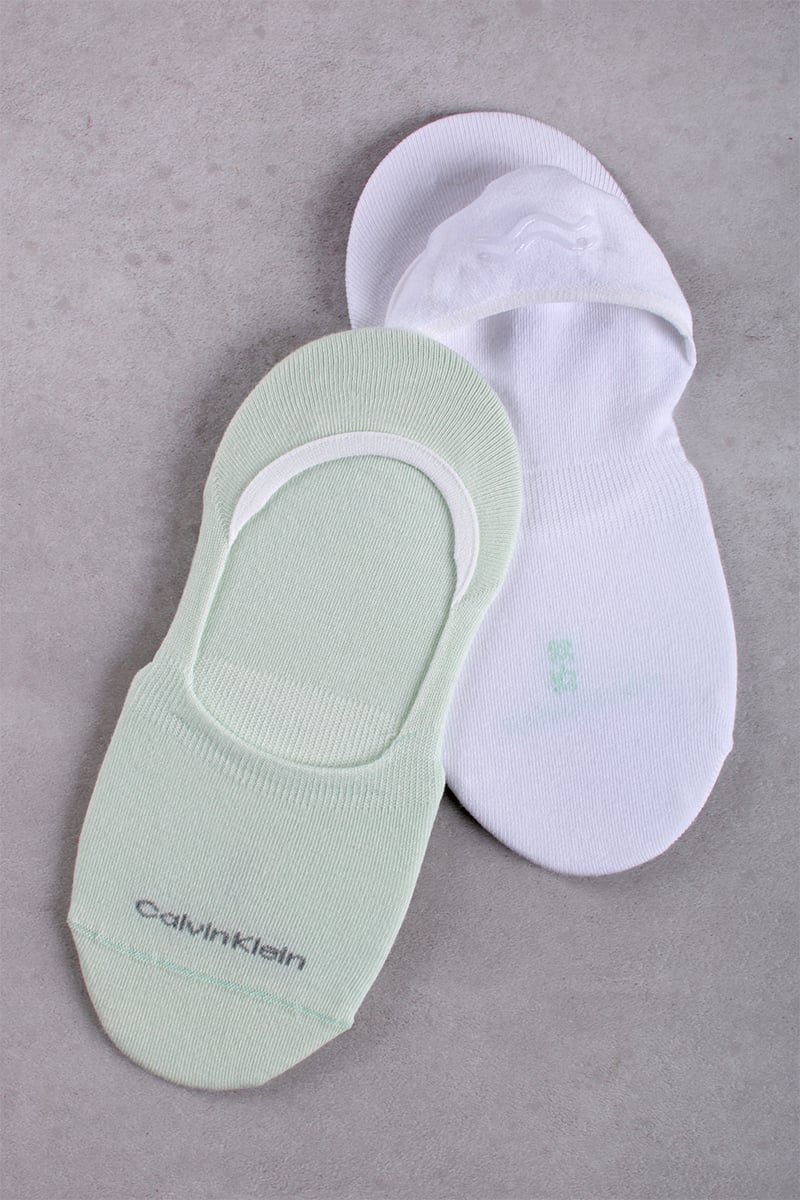 Dámske mätovo-biele balerínkové ponožky Footie Mid-Cut - dvojbalenie