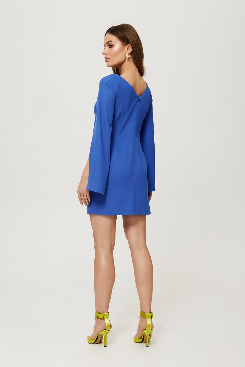 Modré krátke šaty K190